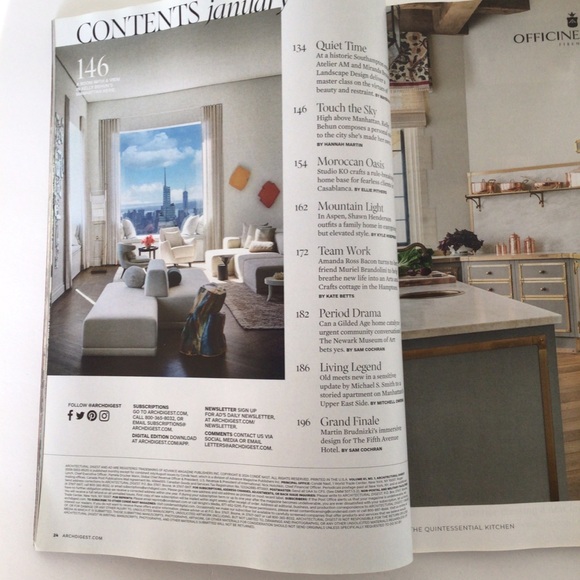 ARCHITECTURAL DIGEST TOP 100 DESIGNERS JANUARY 2024 MAGAZINE NWT - Picture 7 of 7